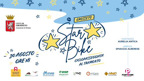 Martedì 30 agosto la prima edizione di “Grosseto Star Bike – Ciclopasseggiata al tramonto”