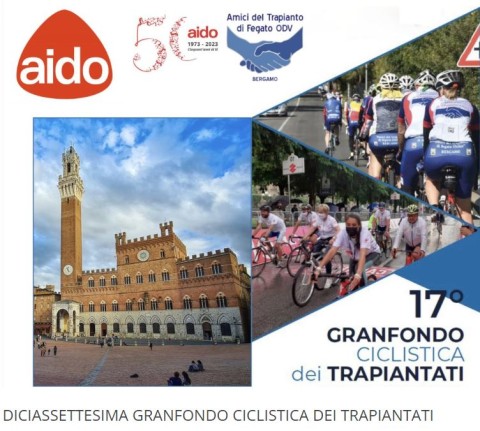 13-14 ottobre, transita da Grosseto la 17ma Granfondo Ciclistica dei Trapiantati A.I.D.O.