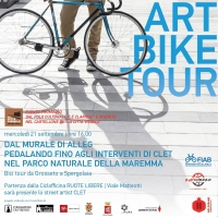 Art Bike Tour - dal murale di Alleg agli interventi di Clet nel Parco della Maremma