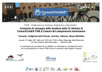 Cerimonia di consegna bandiere ComuniCiclabili - Alberese (GR)